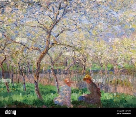 Pintura de Claude Monet Primavera 1886 óleo sobre lienzo Giverny