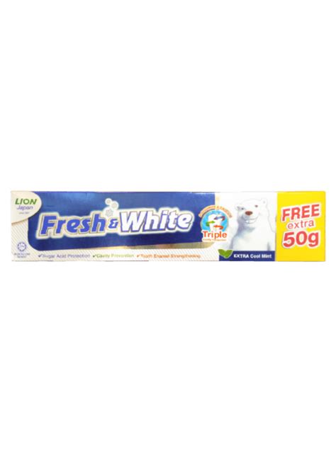 Fresh And White 225g Extra 50g Extra Cool Mint Lazada