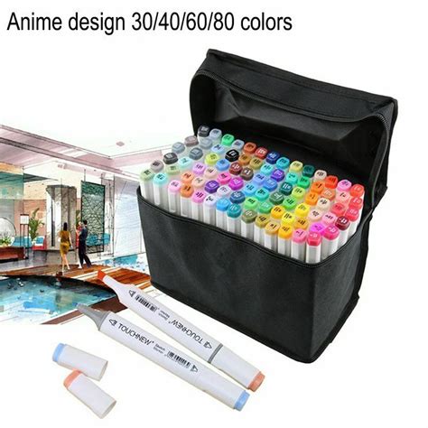 30 40 60 80 Colors Art Makers Alcohol Based Maker Drawing Pen Set Manga