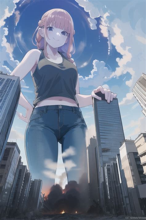 Ai Art Ginger Giantess By Josa Pixai