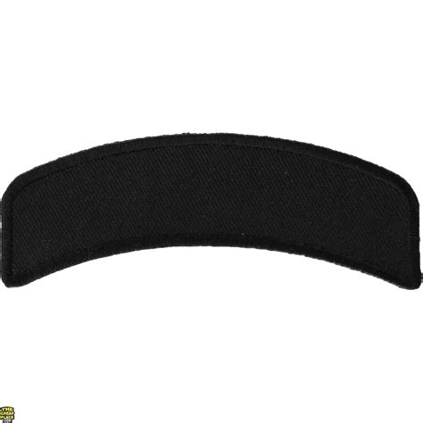 Black 4 Inch Arched Blank Patch Rocker Blank Patches Thecheapplace