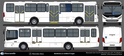 Desenho De Onibus Em Branco Novo Gran Via 2014