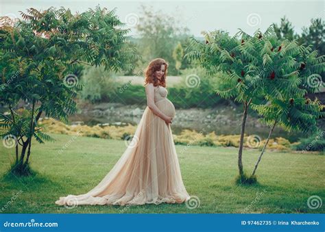 A Pretty Pregnant Woman Stock Image Image Of Female 97462735