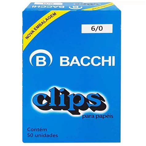 Clips Galvanizado 6 0 50 Unid Bacchi PAPELARISSA