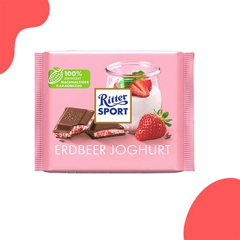 Ritter Sport Strawberry Yogurt G Shopee Malaysia