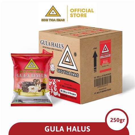 Jual Gula Halus Segi Tiga Emas Gr X Pcs Shopee Indonesia