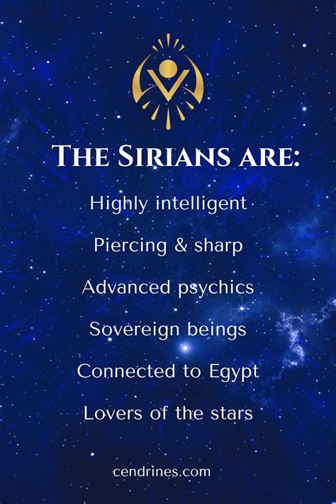 Who are the Sirians? Learn about the Star Race from Sirius | CendrineS ...