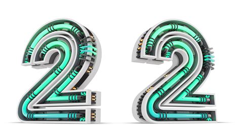 3d Number With Green Neon Light Effect 3d Rendering 24912010 Png