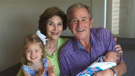 Ex President Bush Welcomes Second Grandchild Us News Sky News