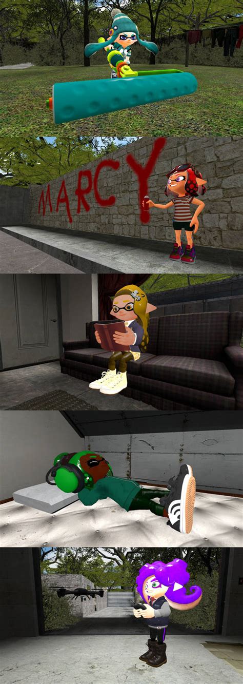 Splat Kids Hobbies by bravebravesirbrian1 on DeviantArt