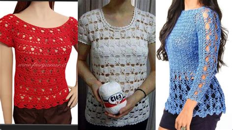 Amazing Latest Stylish Easy Crochet Handknit Blouse Top Pattern Designs