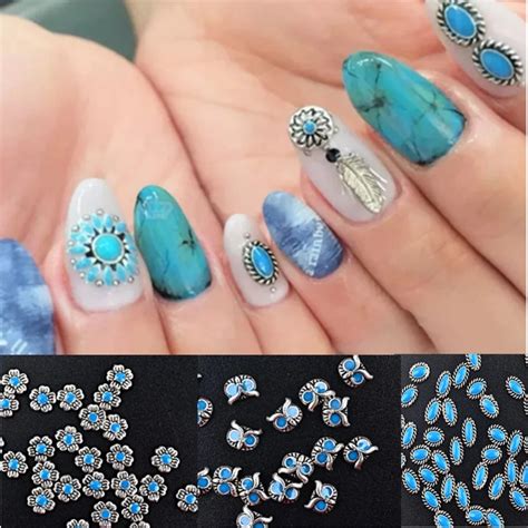 10pcslot Nail Decorations Glitter Alloy Rhinestones Diy Nail Art Studs