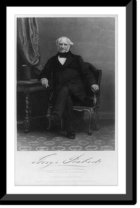 Historic Framed Print George Peabody 1795 1869 17 78 X 21 78