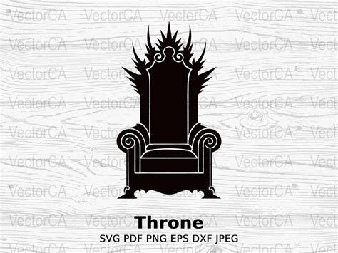 Royal Throne Svg Png Digital Image Download Graphic Art Project Printable Artwork Majestic