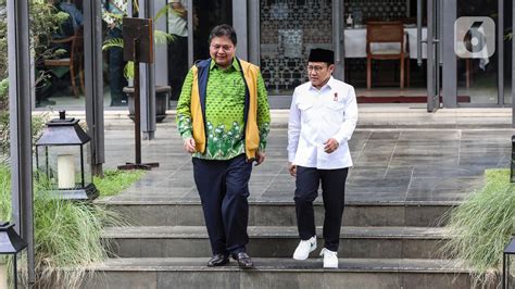 Mesra Dengan Airlangga Cak Imin Sebut Sedang Simulasi Paslon Capres