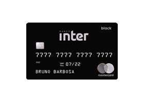 Cartão de Crédito Banco Inter Mastercard Black Internacional Valor