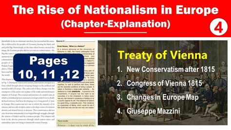 The Rise Of Nationalism In Europe Class History Chapter