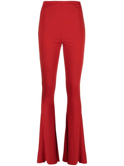 Magda Butrym High Waisted Fla Trousers Editorialist