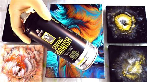 984 HOW TO VARNISH Acrylic Pour Painting Gloss SPRAY Varnish