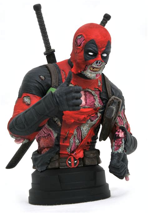 Sdcc 2020 Exclusive Zombie Deadpool Gentle Giant Mini Bust Ybmw