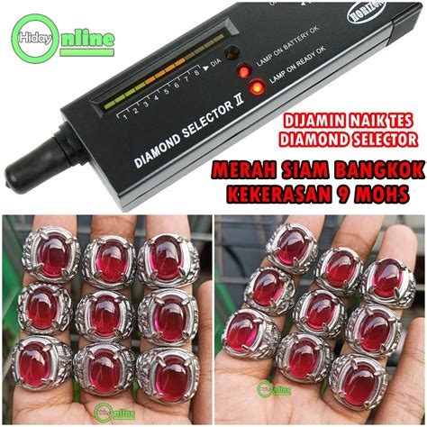 Jual BATU MERAH SIAM SIEM BANGKOK NAIK TES DIAMOND SELECTOR Shopee