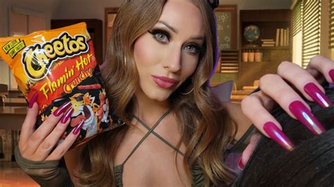 ASMR Hot Cheeto Girl Sits Behind You In Class Roleplay Brushing