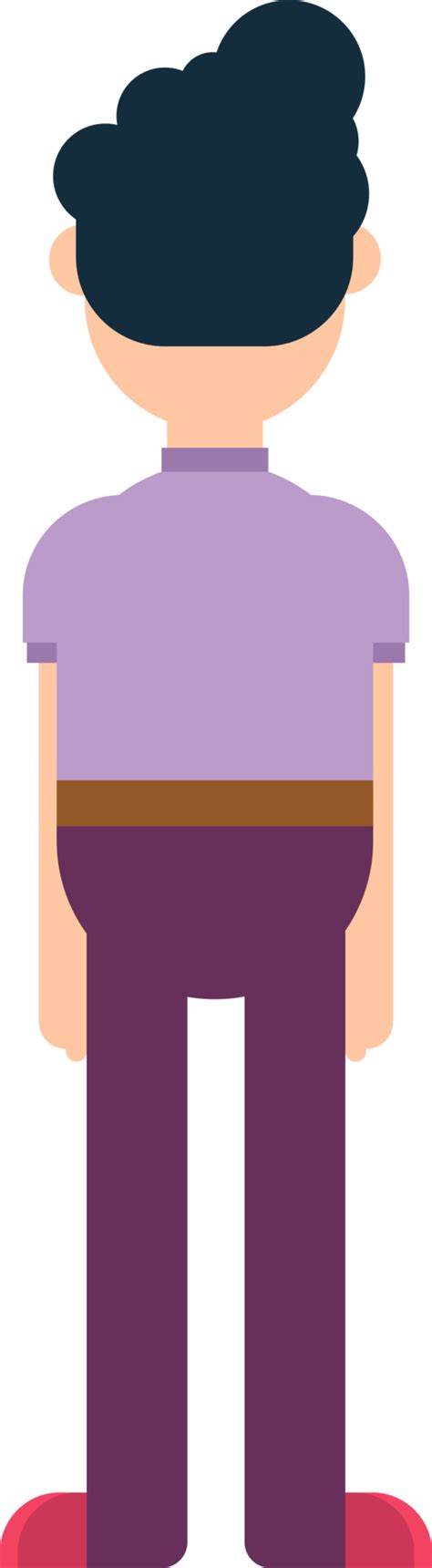 Flat Male Character Clip Art 9314166 Png