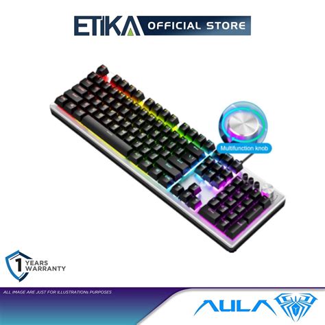 Aula F Gaming Membrane Wired Keyboard Mechanical Feel With