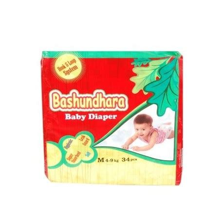 Bashundhara Baby Diaper Medium 4 9kg 34 Pcs Any Diapers