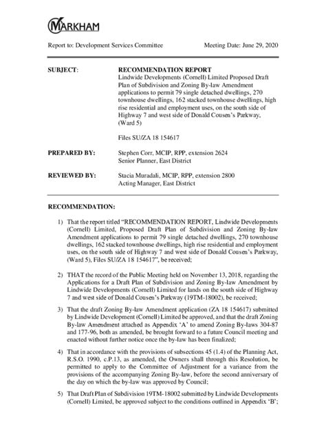 Fillable Online Proposed Amendments To The Medway Zoning Bylaw Map