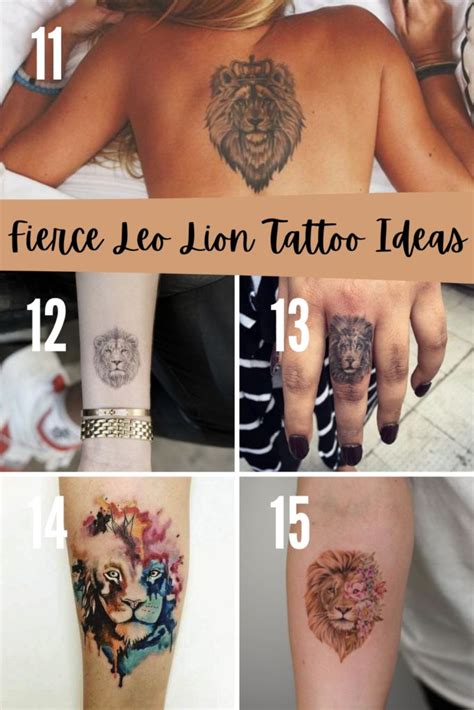 Strong Leo Tattoo Ideas Full Of Romance Drama Tattoo Glee Leo