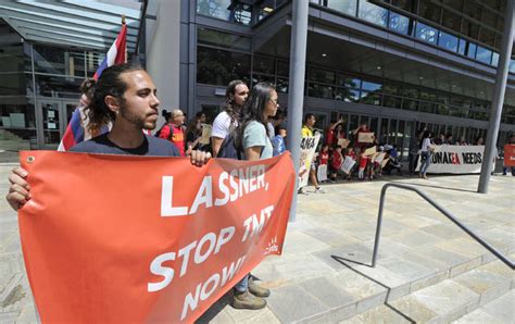 University Of Hawaii Students Protest Thirty Meter Telescope With