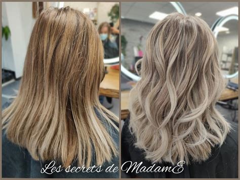 Avant Apr S Blond Polaire M Ches En Cheveux Blonds Fonc S