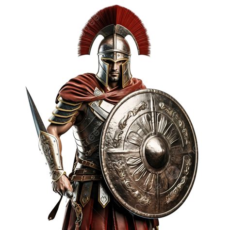 Roman Soldier Or Gladiator With Sword And Shield, Gladiator, Soldier, Warrior PNG Transparent ...