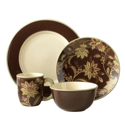 Floral Dinnerware Sets Ideas On Foter In 2021 Brown Dinnerware