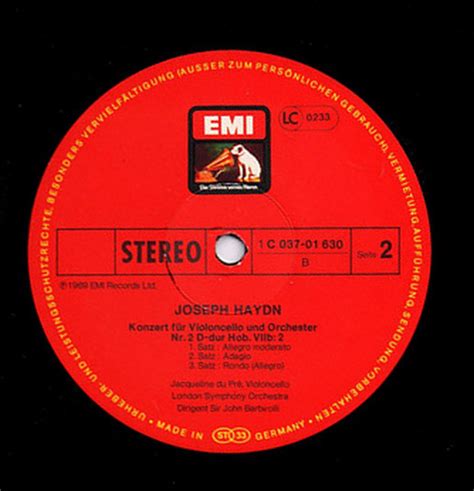 Joseph Haydn Jacqueline Du Pré English Chamber Orchestra The