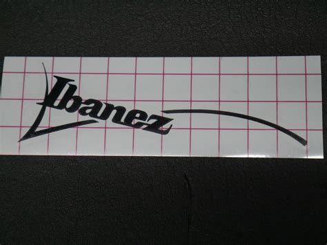 Ibanez Headstock Logo Rg Rg350 Rg450 Rg550 Premium Vinyl Guitar Project