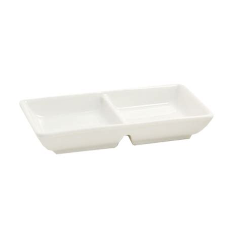 Front Of The House 4 75 X 2 75 Two Compartment Dish 2oz Case Pack 12