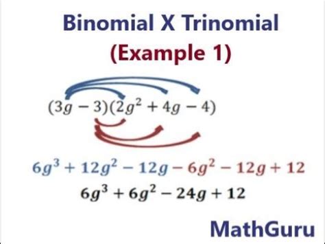 How To Multiply Algebraic Expressions Binomial X Trinomial Method 1