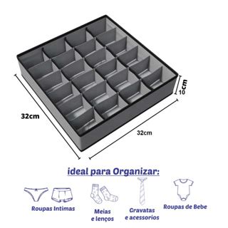 Organizador Colmeia de Gaveta 24 Divisorias 32cm TNT Ecológico Anti