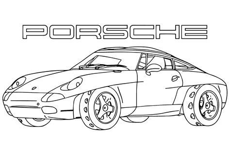 Coloriage Porsche 911 GT3 RS Coloriages gratuits à imprimer