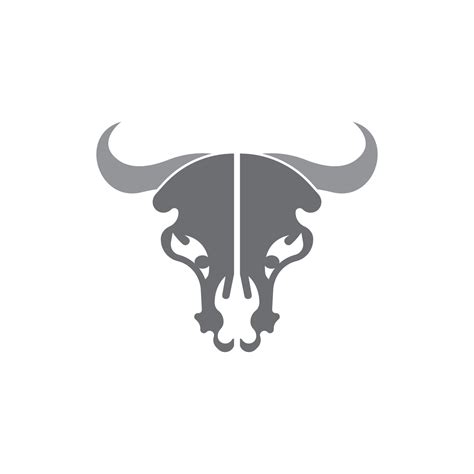 Bull head logo vector icon 14658036 Vector Art at Vecteezy