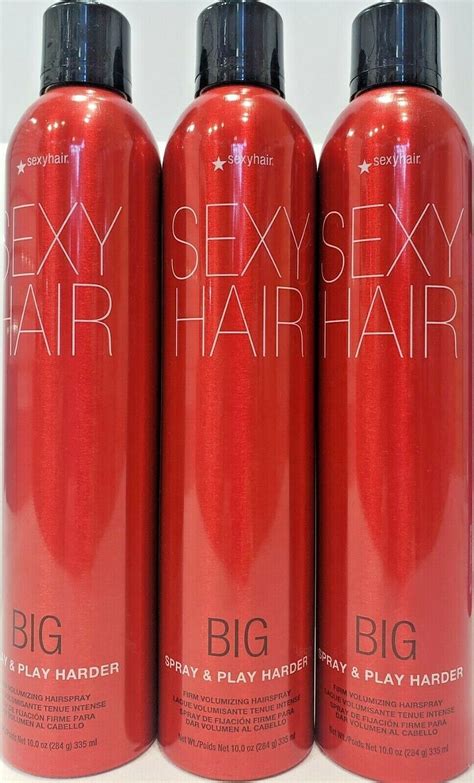 Sexy Hair Big Spray And Play Harder Firm Volumizing Hairspray 10 Oz Ebay