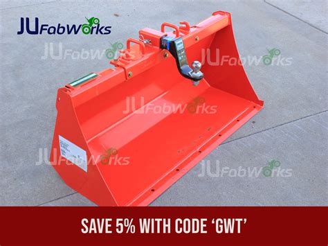 Tie Down Points And 2 Hitch For Kubota Bx Bucket