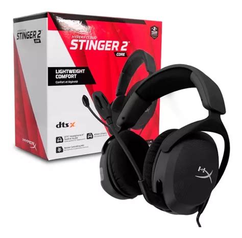 Diadema Gamer Hyperx Cloudx Stinger Core Negro Pc Meses Sin Intereses