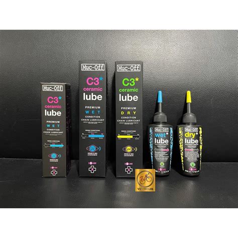 MUC OFF C3 DRY WET CERAMIC WEATHER LUBE 120ML 50ML BICYCLE Shopee