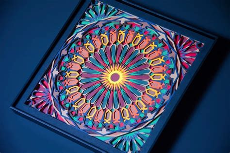 Hypnosis Layered Paper Art Sculpture Scaled Dimensions