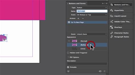 How To Make A Button In Adobe Indesign Youtube