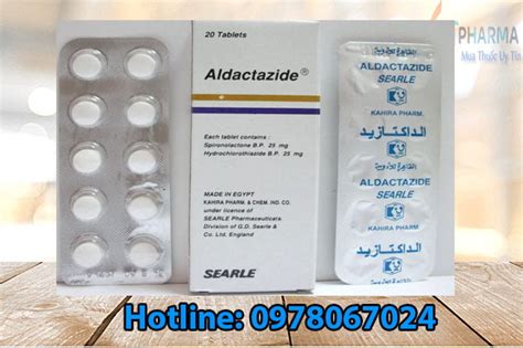 Thuốc Aldactazide 25mg Spironolactone/Hydrochlorothiazide giá bao nhiêu ...