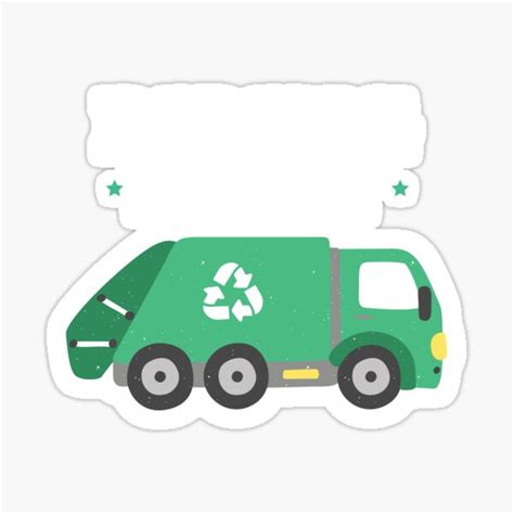 "Funny Garbage Truck Garbage Trucks Fan" Sticker for Sale by THaDesign ...